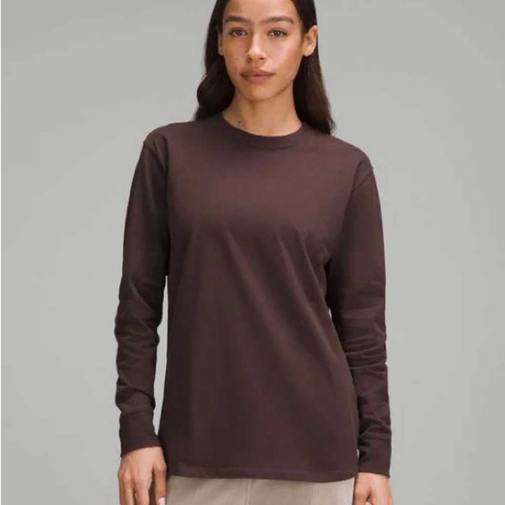 Lululemon All Yours Heavyweight Long Sleeve Shirt Women’s Size 4 Chocolate Brown - Picture 1 of 7